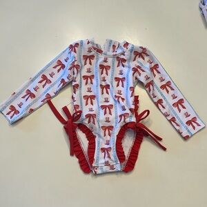 Sweet La Rosa Patriotic Rashguard with Ruffles